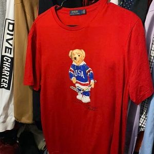 Ralph Lauren large slim fit polo beer tee